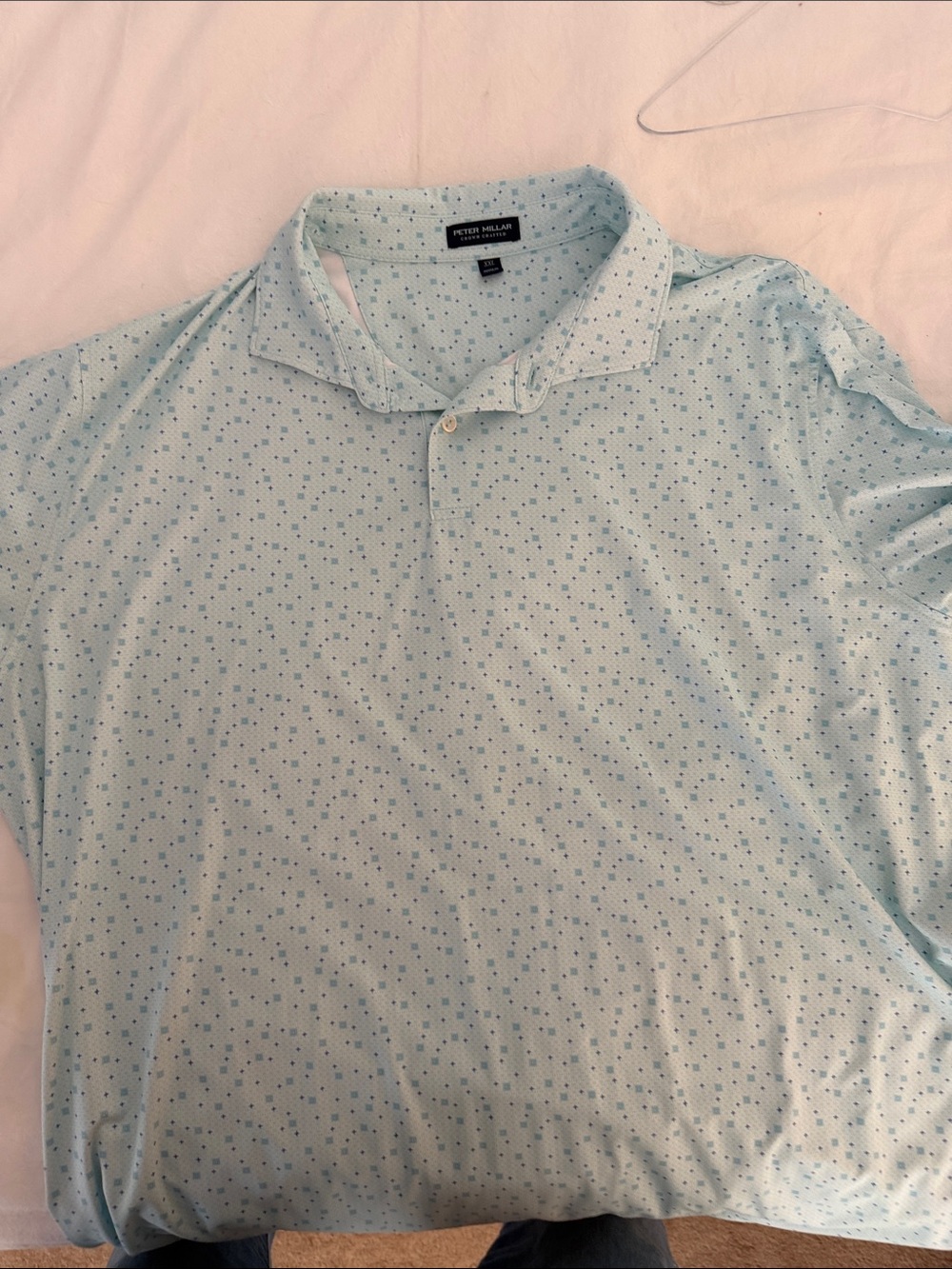Peter Millar Light Blue Micro Dot Polo